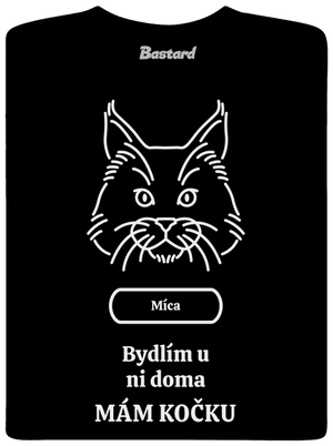 Nemůžu, mám kočku dětské tričko Black
