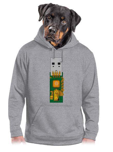 USB city pánská mikina klokanka Light Melange