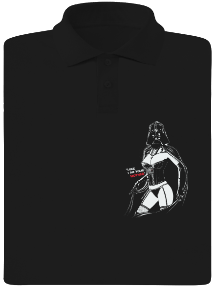 Mrs. Vader pánská polokošile Black