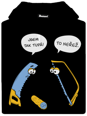 Tupé pily pánská mikina klokanka Black