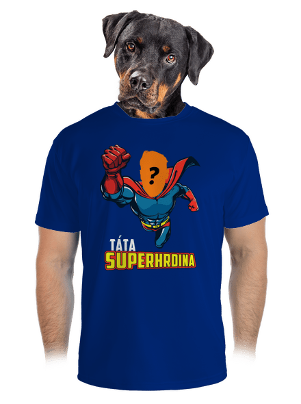 Táta superhrdina pánské sportovní tričko Royal Blue Mal