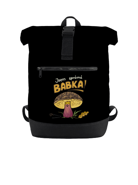 Babka a hříbeček batoh Black
