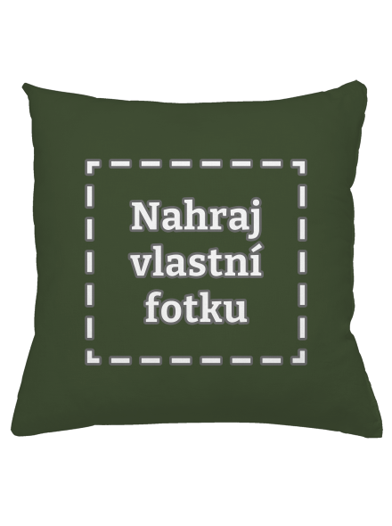 Vlastní potisk polštář Olive Green