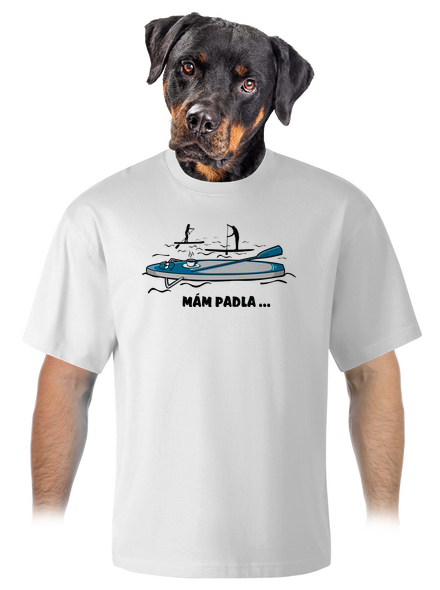 Mám padla unisex tričko oversized White