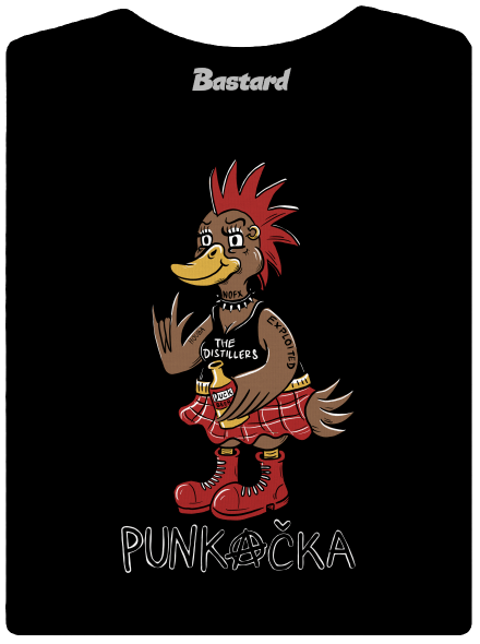 Punkačeří rodina dámské tričko Black