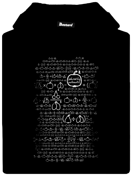Matematik dámská mikina klokanka Black