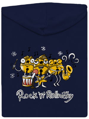Rock 'n' rollničky pánská mikina na zip Navy