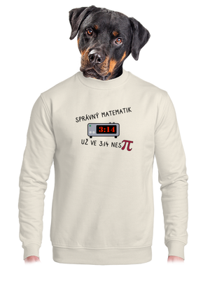 unisex mikina bez kapuce