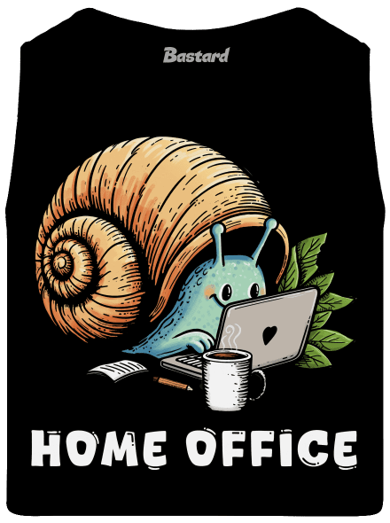 Šnekův home office pánské tílko Black