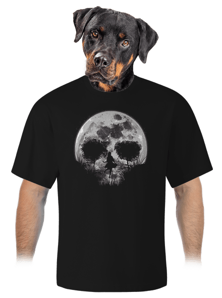 Smrtící úplněk unisex tričko oversized Black