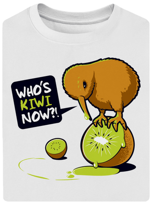 Kiwi unisex tričko oversized White