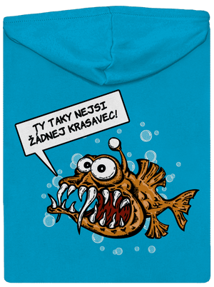 Mořský ďas dámská mikina na zip Blue Atol