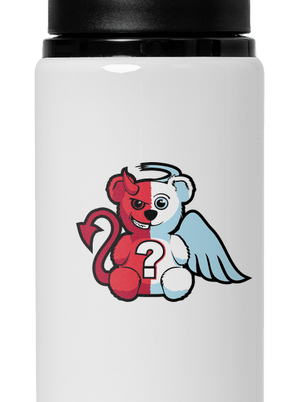 Anděl vs. ďábel lahev na vodu White