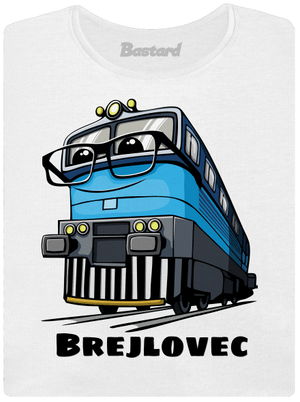 Brejlovec dámské tričko s lemem White