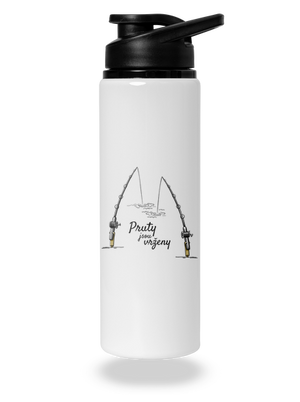 Pruty jsou vrženy lahev na vodu White