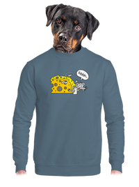 unisex mikina bez kapuce