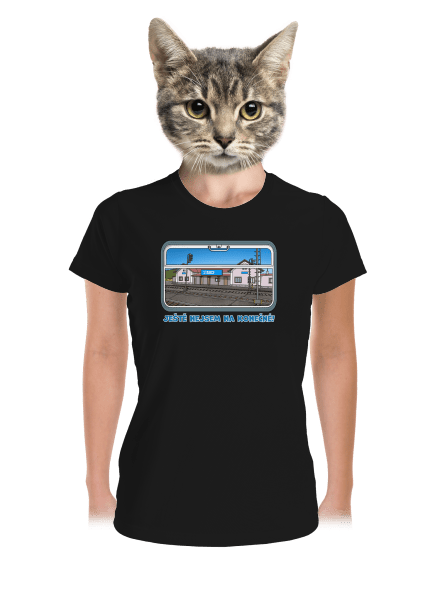 Nejsem na konečné dámské sportovní tričko Black