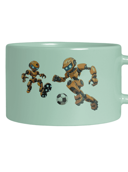 AI fotbal hrnek makronka Mint Macaron