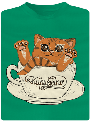 Kapučičíno dětské sportovní tričko Kelly Green Mal