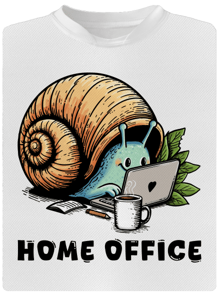 Šnekův home office pánské sportovní tričko White