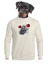 unisex mikina bez kapuce