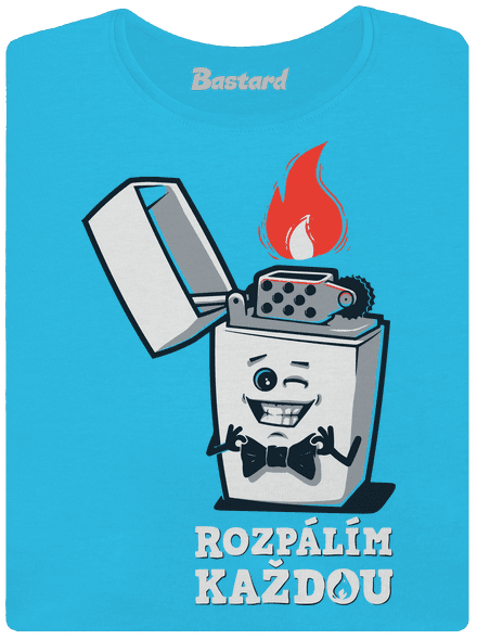 Rozpálím každou dámské tričko s lemem Blue Atol