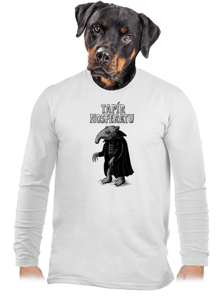 Tapír Nosferatu pánské dlouhý rukáv White