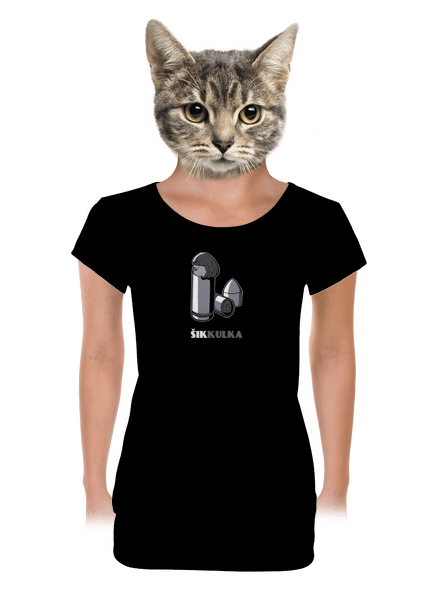 Šikkulka dámské tričko s lemem Black