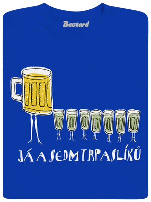 Já a sedm trpaslíků pánské dlouhý rukáv Royal Blue