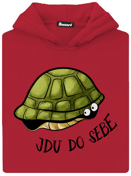 Jdu do sebe dětská mikina klokanka Fire Red