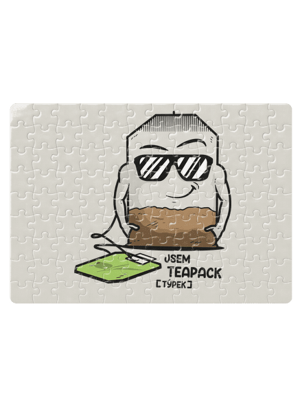 Čajový týpek puzzle White