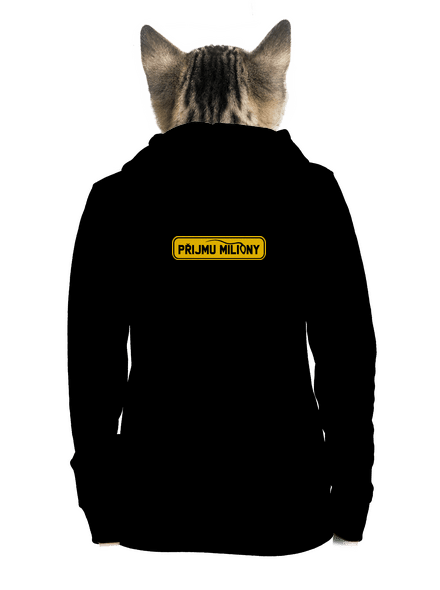 Miliony dámská mikina na zip Black