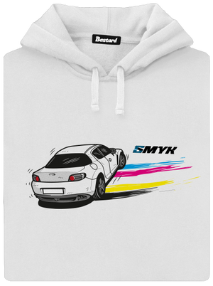 CMYK ve smyku dámská mikina klokanka White