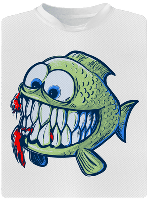 Hladová rybka pánské sportovní tričko White