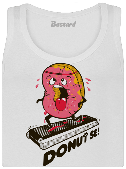 Donuť se dámské tílko klasické White