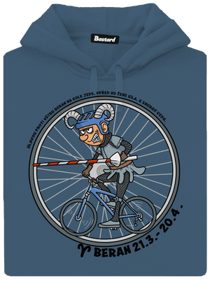 Cyklistický horoskop: Beran dámská mikina klokanka Denim