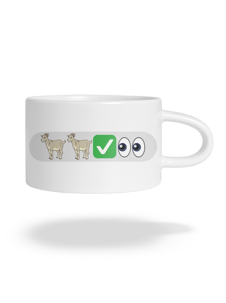 Emoji hrnek makronka White
