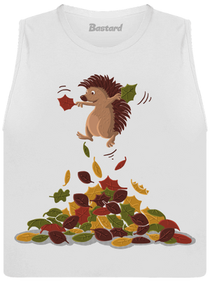 Radost z listí dámské tílko volné White