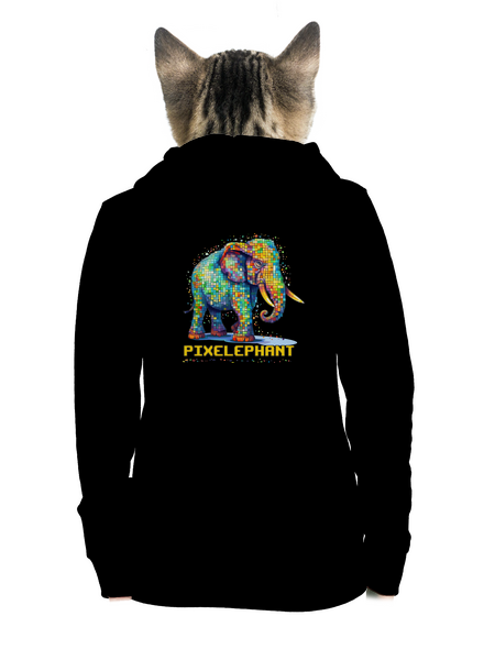 Pixelephant dámská mikina na zip Black