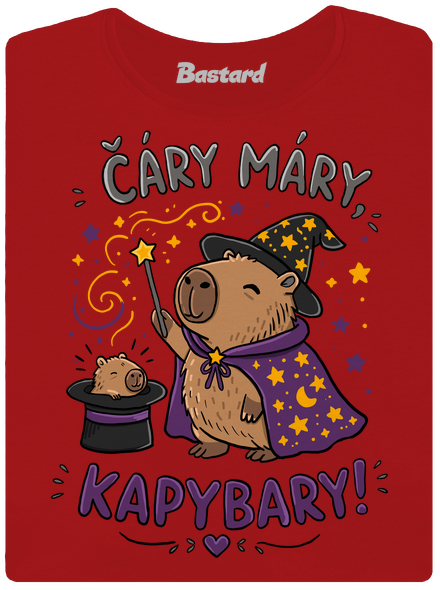 Čáry máry kapybary dámské tričko premium Red Mal