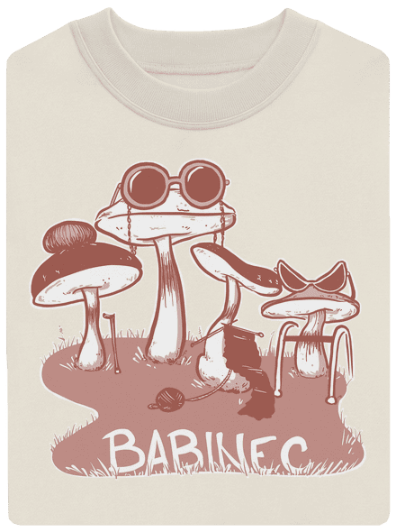 Babinec unisex mikina bez kapuce Off White