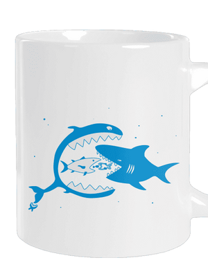 Rybky velký hrnek White