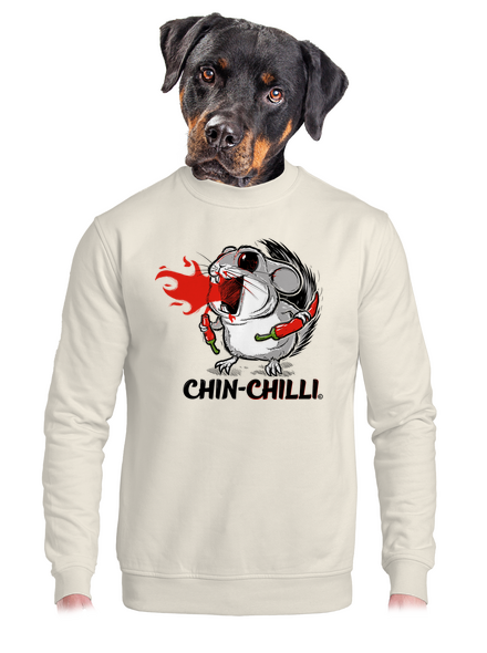 Chinchilli unisex mikina bez kapuce Off White