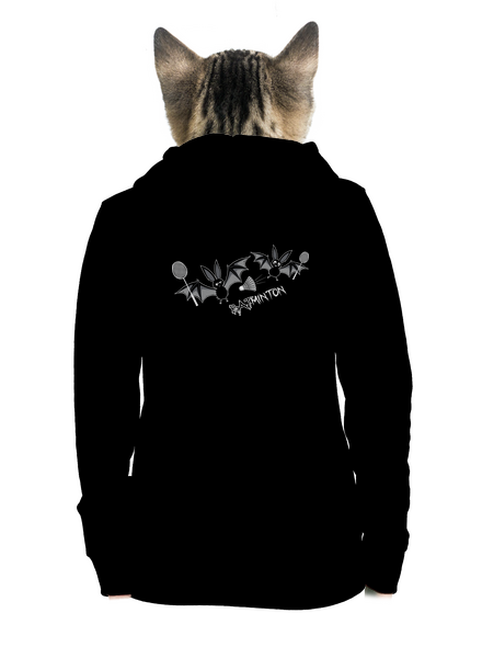 Batminton dámská mikina na zip Black