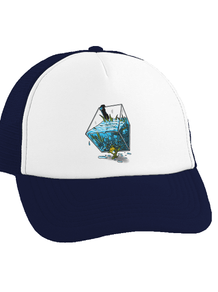 Migrující rybka kšiltovka truckerka French Navy cap