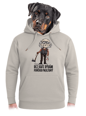 Neklidný bez kafe unisex mikina premium Pastel Macchiato