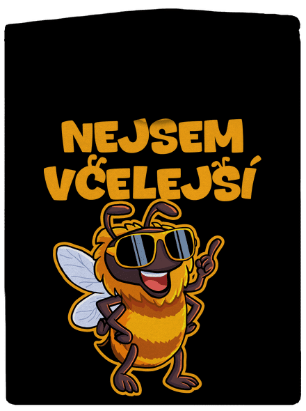 Nejsem včelejší pánská mikina na zip Black
