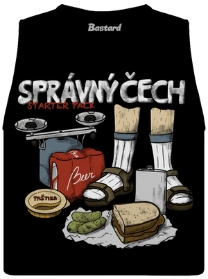 Správný Čech dámské tílko volné Black