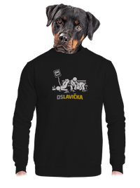 unisex mikina bez kapuce