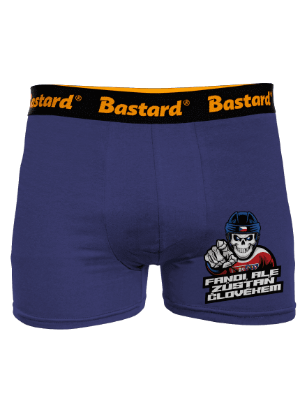 Fandi, ale zůstaň člověkem boxerky Blue Navy